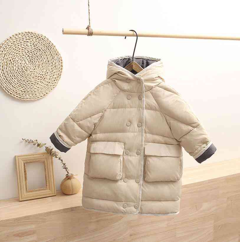 Nuova giacca da bambino-bambino bianco piumino d'anatra moda giacca invernale cappotto