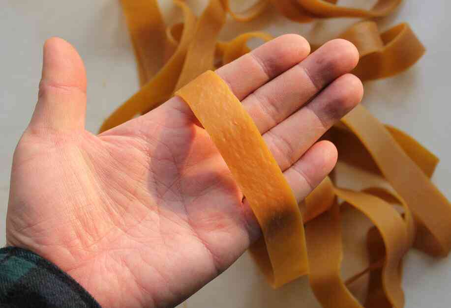 Brown Elastic Rubber Bands, Heavy-duty, Strong Packing Tie