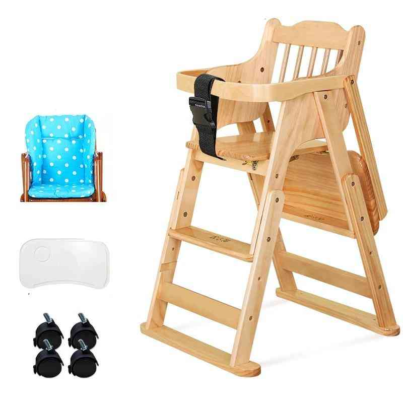 Baby Foldable Height Adjustable Shining Dining Kids Feeding Chair