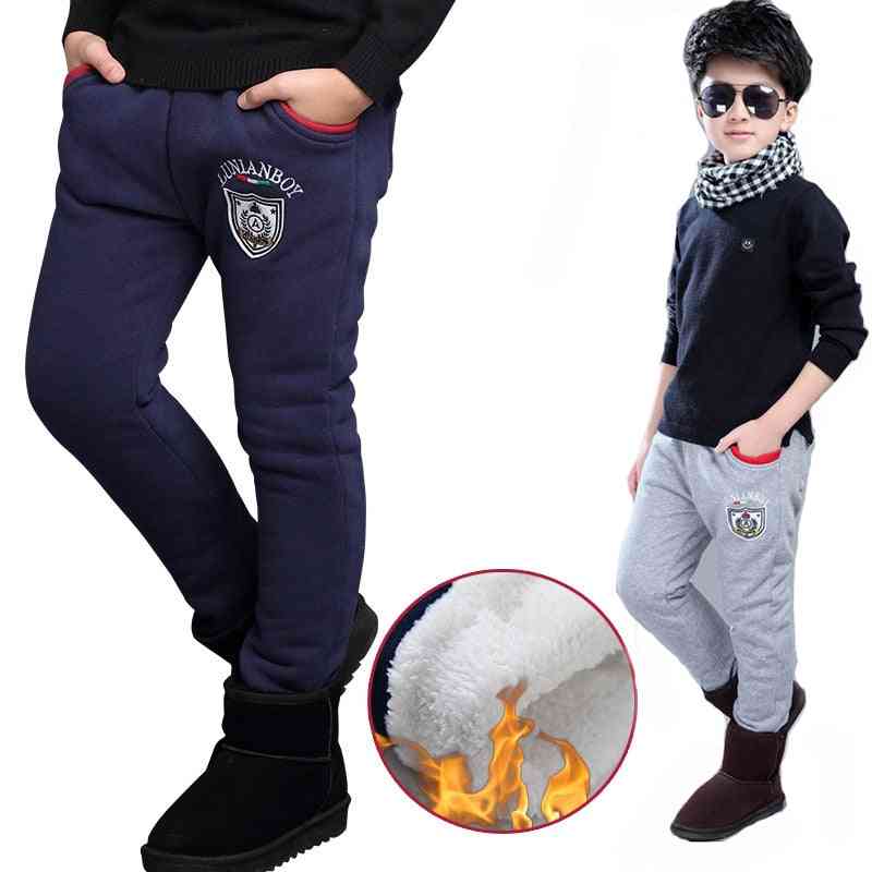 Children Winter Pants With Fleece, Warm Long Trousers
