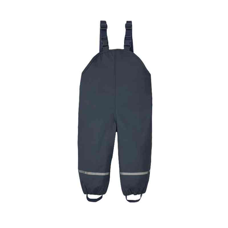 Pantalon de pluie pour bébé d'hiver combinaison salopette chaude et imperméable en molleton
