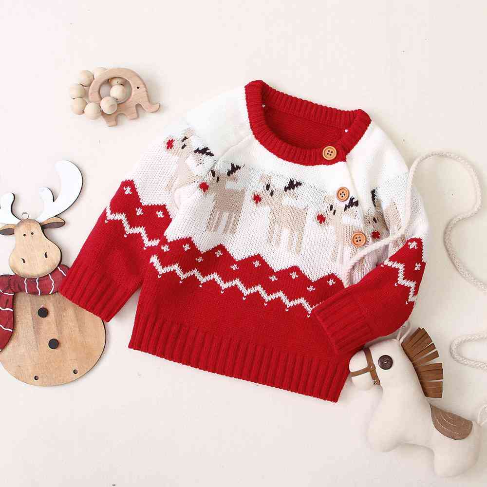 Winter Clothes Christmas Knitted Toddler Sweaters