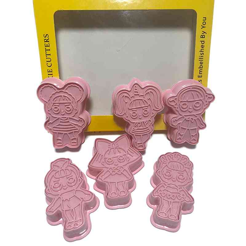 6pc Set Of Kid's Friendly Cookie Cutter
