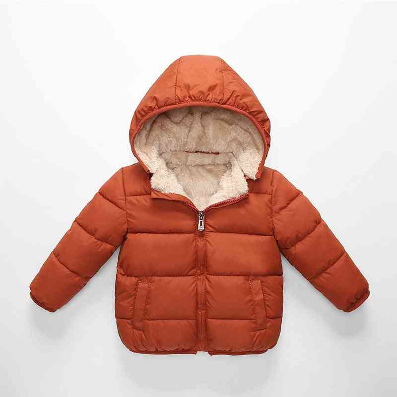 Winter Kids Jackets, Cap Removable Fleece Super Soft Warm Coat