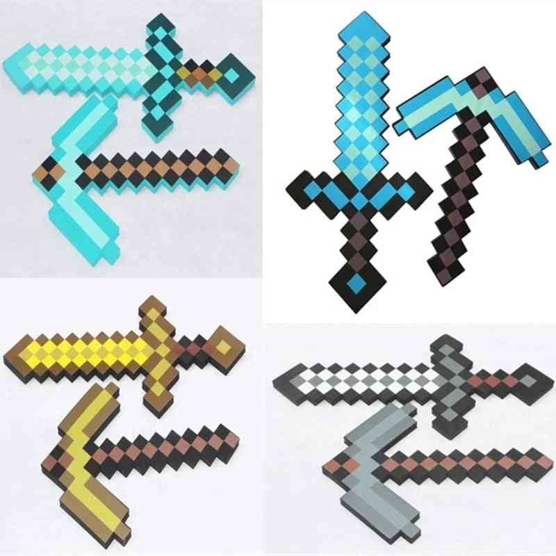 Foam Mosaic Blue Diamond Swords