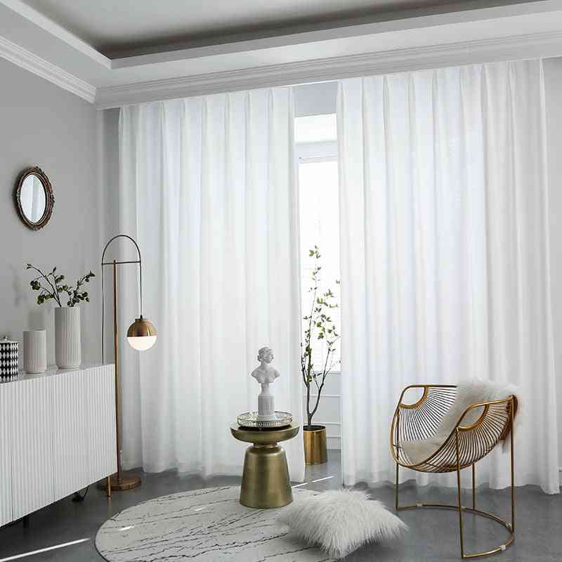 High Quality Semi-split Sheer Curtains