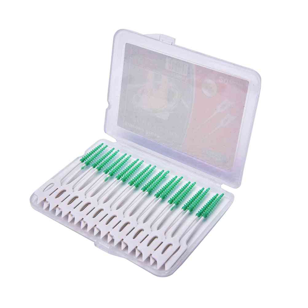 Spazzolino interdentale in plastica stuzzicadenti sano per la pulizia dei denti igiene orale