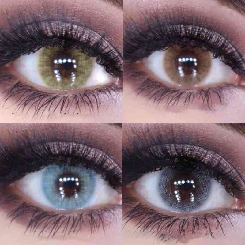 Färgade kontaktlinser- kosmetiska ögon naturliga, färg lins