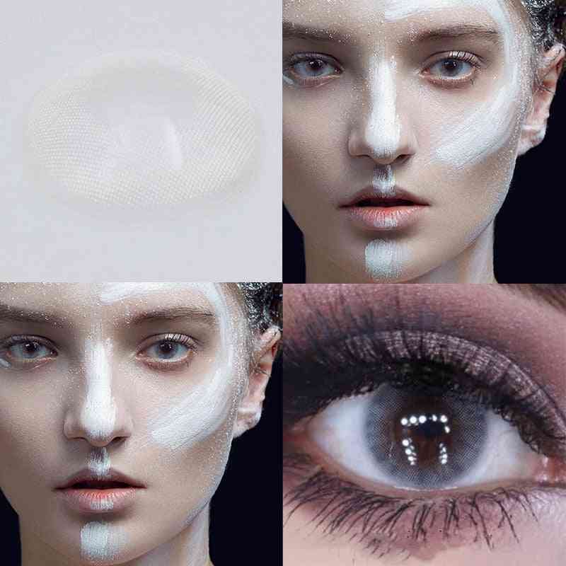 Farvede kontaktlinser- kosmetisk øjennaturlig, farvelinse