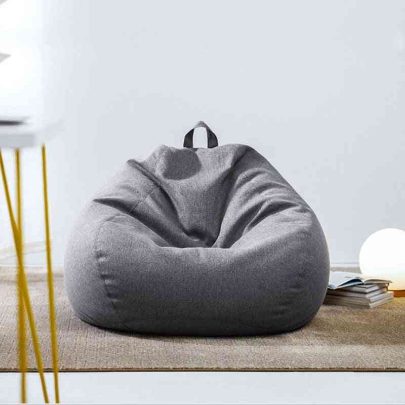 Bean Bag Sofa No Filler Cloth, Recliner Seat Beanbag Cushion Storage Cover