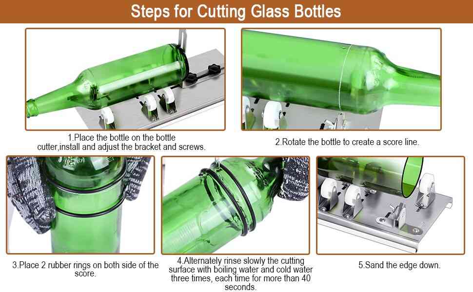 10stk glasflaske cutter DIY maskine til skæring af vinøl