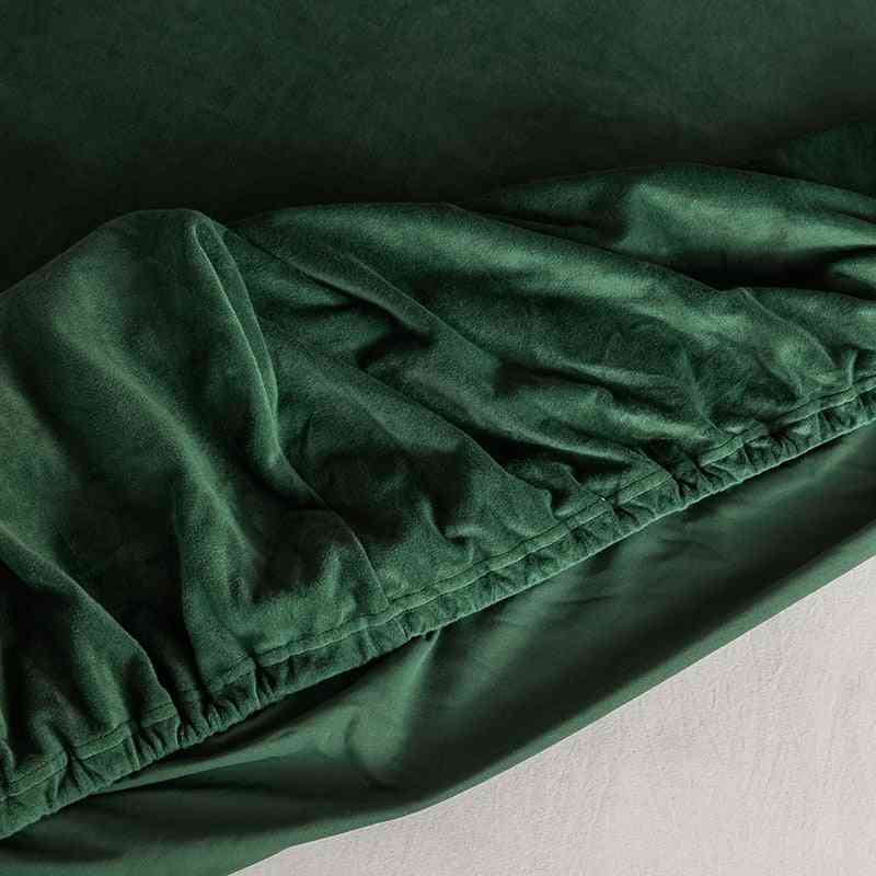 Drap de lit simple en velours doux (set 1)