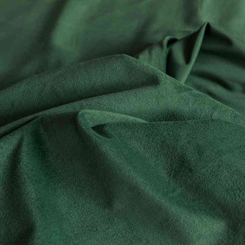 Simple Soft Velvet Fitted Bed Sheet ( Set 1)