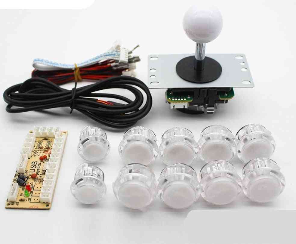 Arcade Game Part Kit For Pc Raspberry Pi 5-pin & 8-way Joystick Buttons