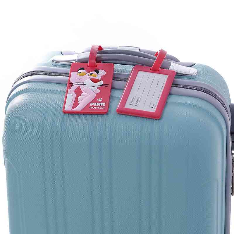Kreativní zavazadlový štítek zvířecí karikatura silikagelový kufřík držák adresy
