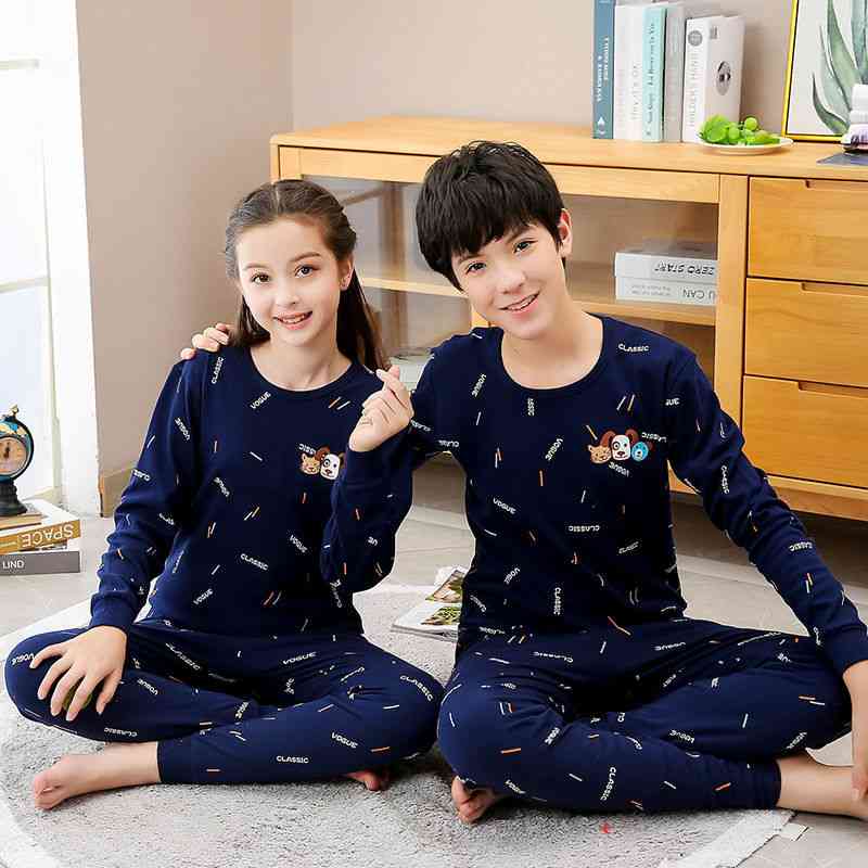 Haut à manches longues pour enfants, automne, pyjama (set 1)