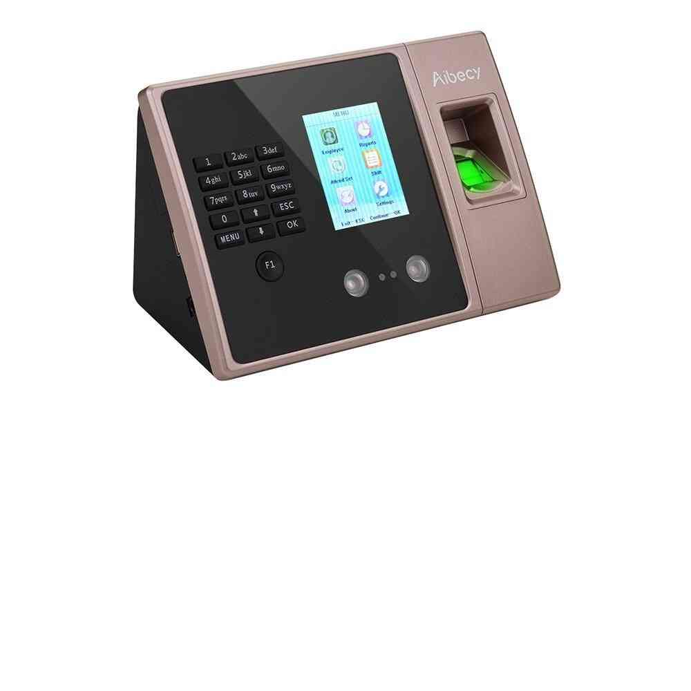 Machine électronique multi-langue d'enregistrement d'horloge de pointage d'empreintes digitales biométriques