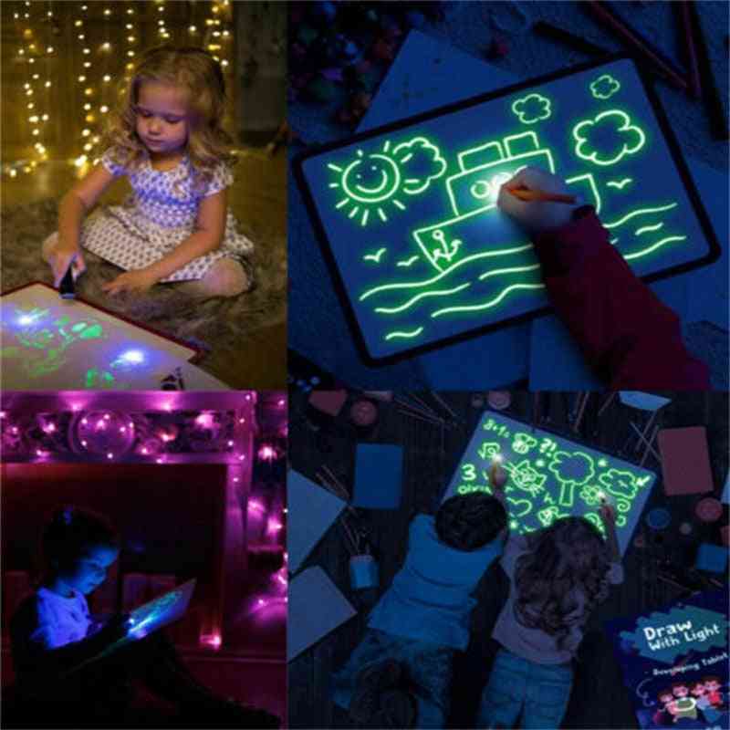 Table à dessin magique lumineuse-tablette jouet pour enfants
