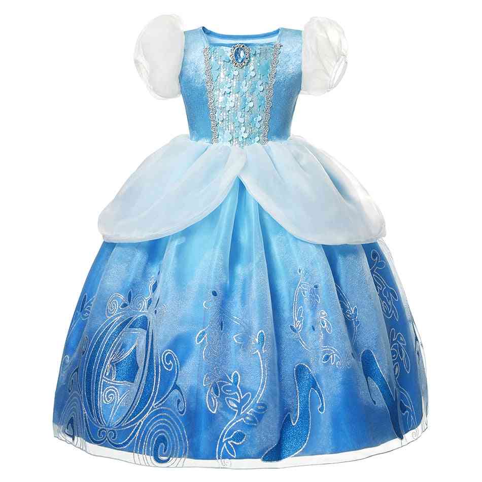 Summer Princess Dress, Costumes Kid Party Dresses Baby Girl Clothes