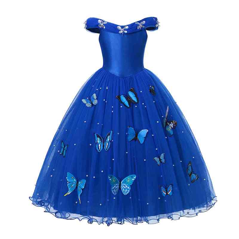 Princess Dress, Girl Elsa Anna Dress Costumes Kid Party Dresses