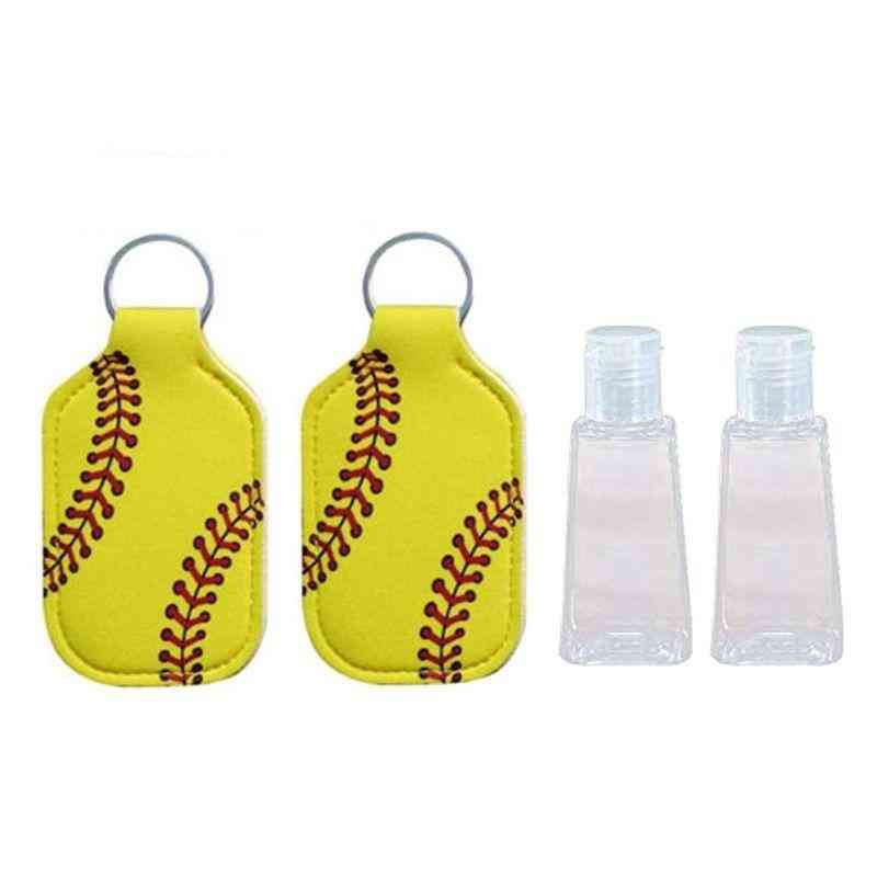 Hand Sanitizer Keychain Holder, Travel Bottle Refillable Containers