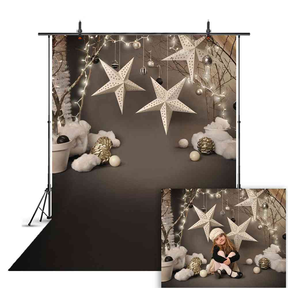 Portrait Backdrop For Photography Snowflake, Photo Christmas Tree ( Set-5)