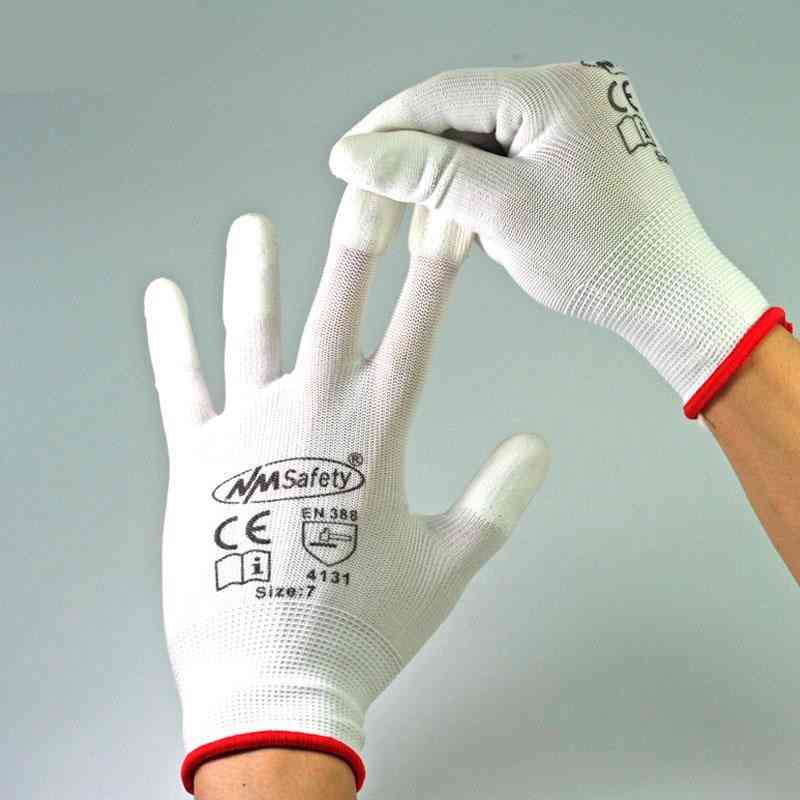 Polyurethane Dipping Finger Anti Static Safety Work Glove