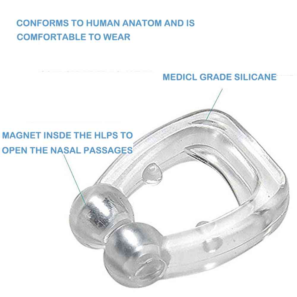Silikon magnetisk anti snorke stopp snorking nese klips