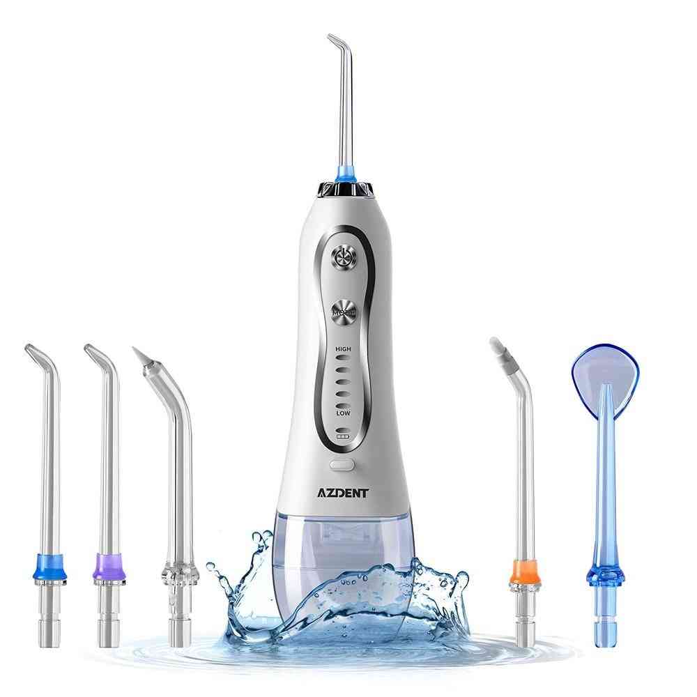 Přenosný bezdrátový elektrický vodní ústní dentální irigátor flosser čistič zubů