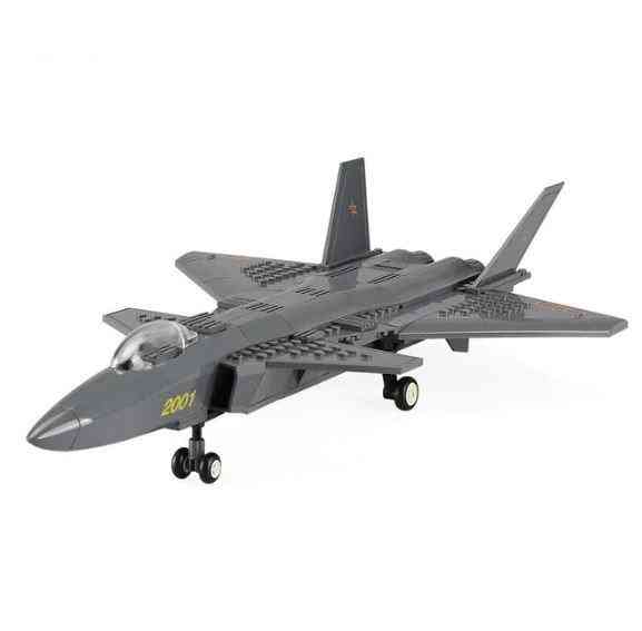 Military Building Block- Airplane & Armed Helicopters, Battle Fighter Model
