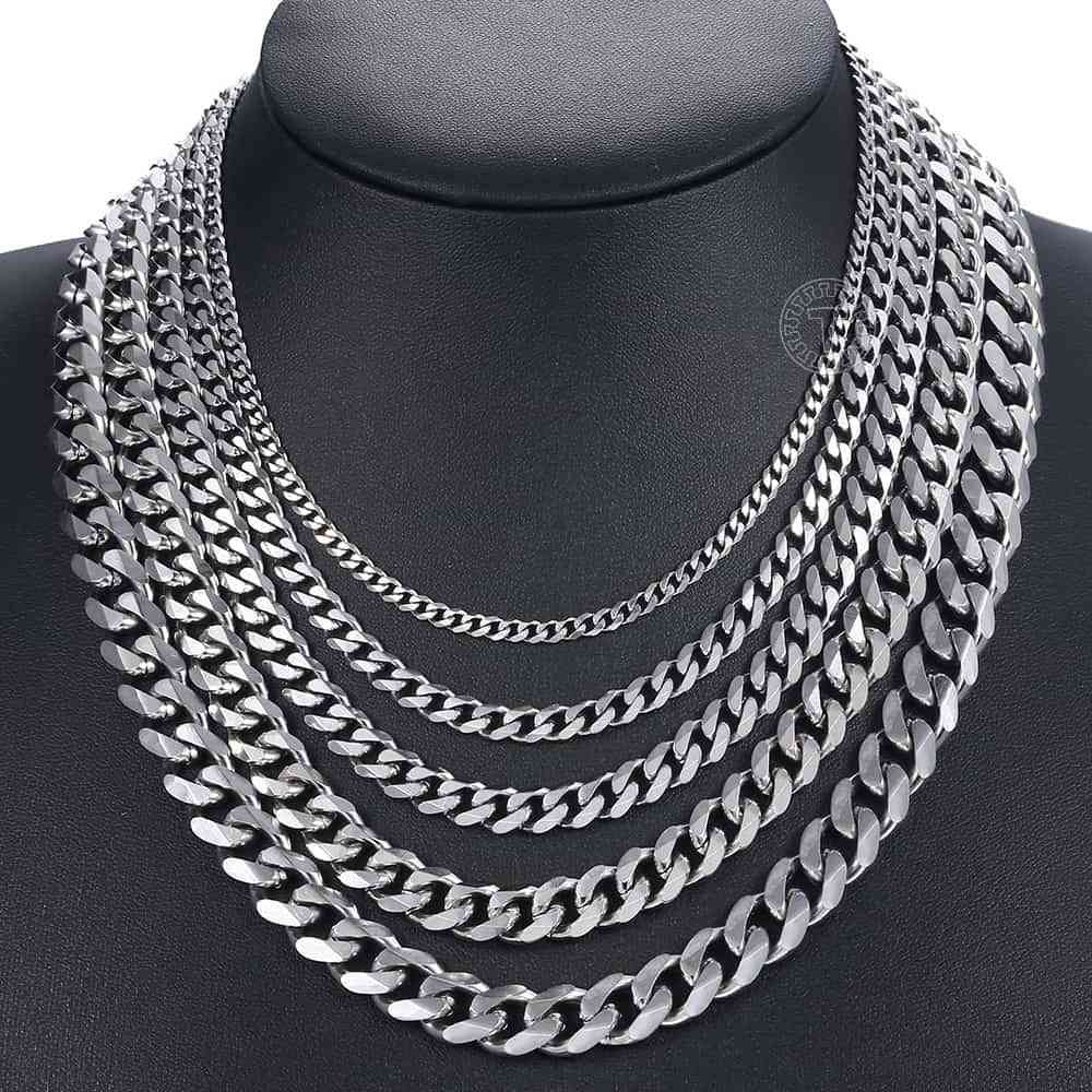 Stainless Steel Necklaces For Men ( Set 2)