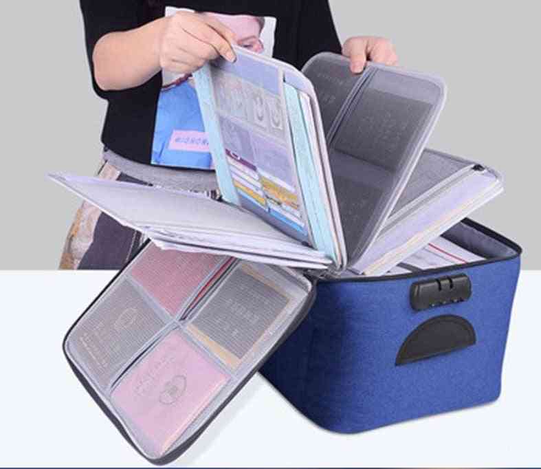 Hordozható aktatáska iratrendező táska