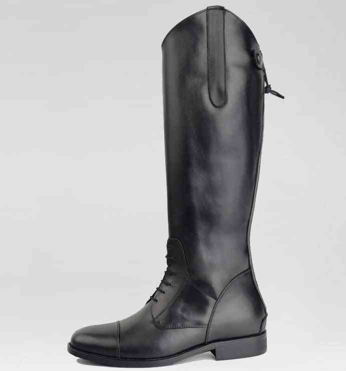 Large-scale Leather Boots And Equestrian, Steeplechase Horse Riding - Men's Boot