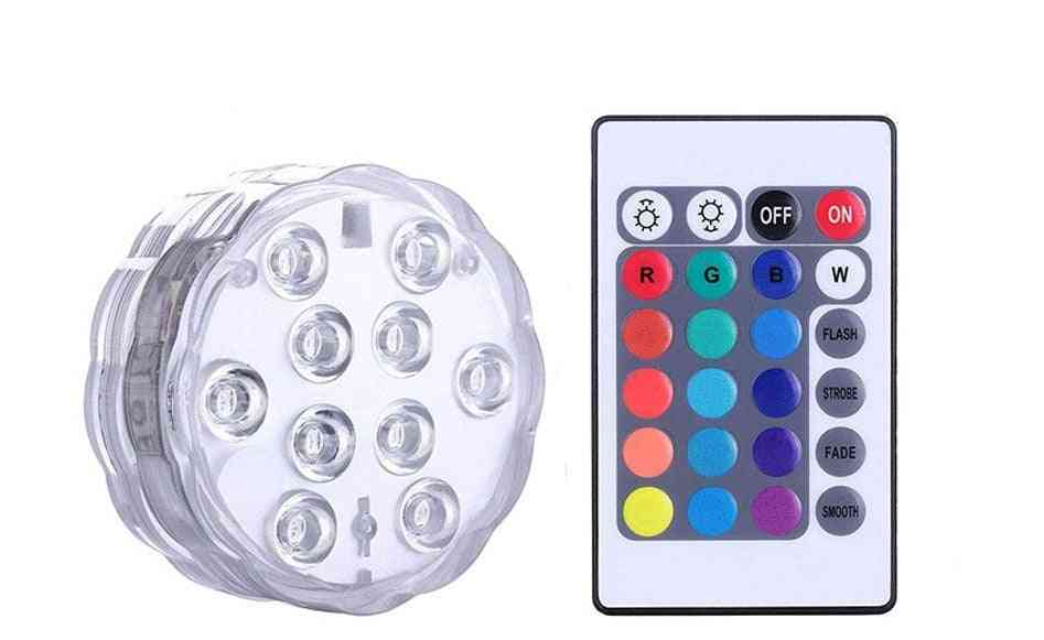 Magnetic Suction Cups Remote Control Underwater Led Night Light