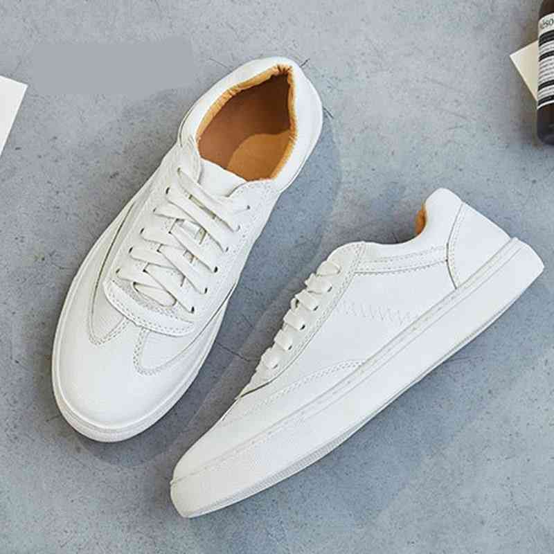 Leather Women Chunky Sneakers