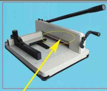 Udskiftet stålblad til kraftig stabel papirream guillotineskærermaskine
