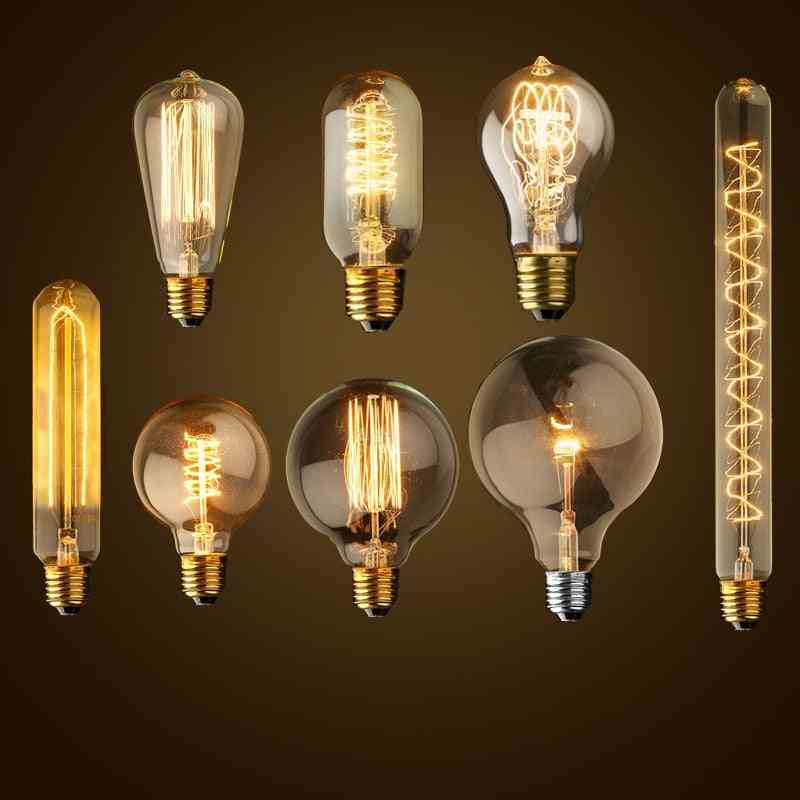Pendentif vintage edison- lustre, lumière led, lampe à corde, porte-ampoule