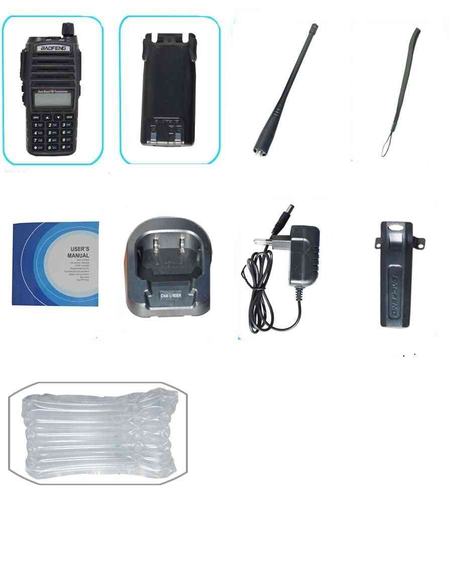 Radio portable talkie-walkie baofeng uv-82 radio bidirectionnelle à double bouton ptt