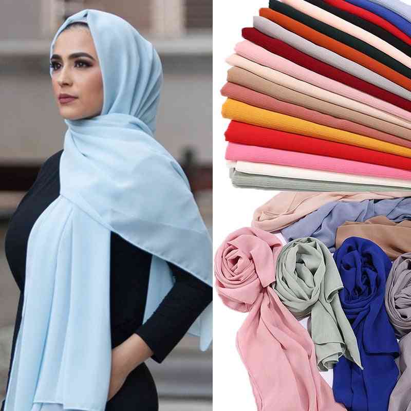 šifónový hidžáb dámský obyčejný šifónový šátek