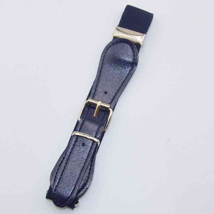 Pu Leather- Elastic Waist Strap Belts For,