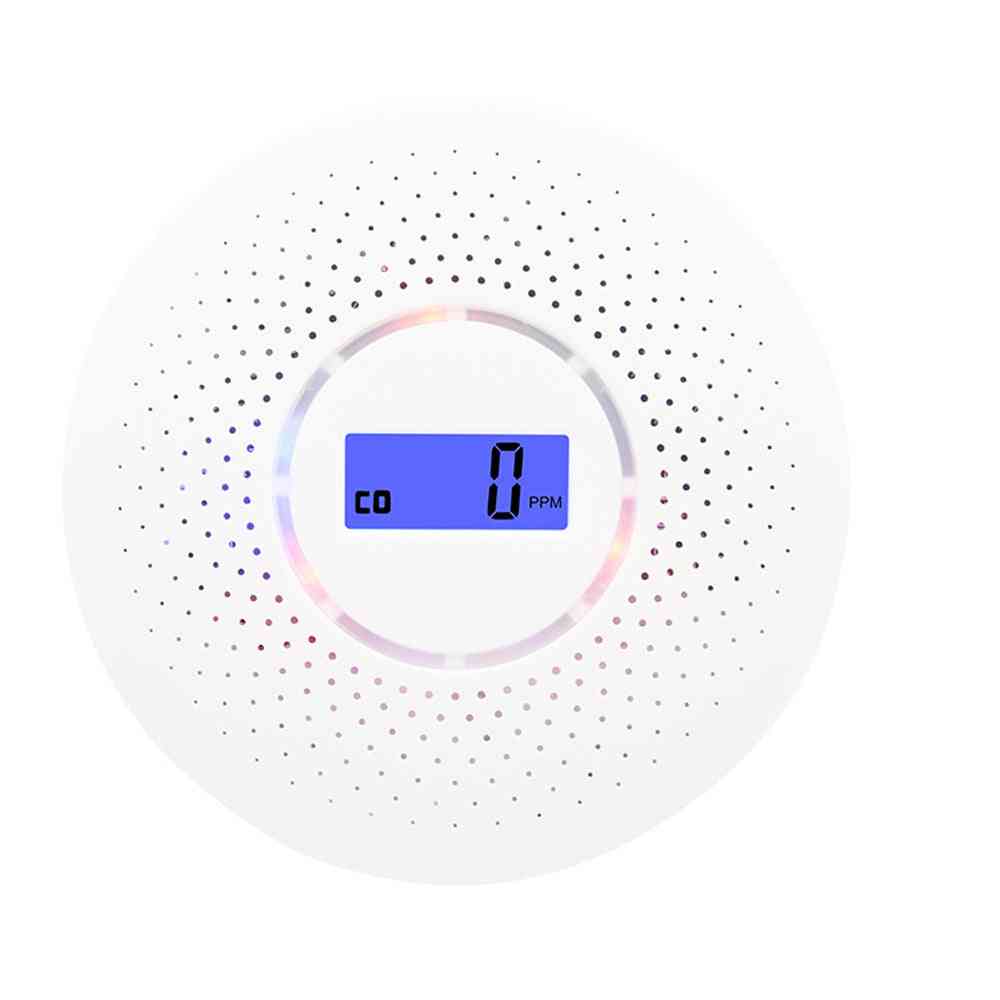Lcd Carbon Monoxide Smoke Integrated Alarm Detector