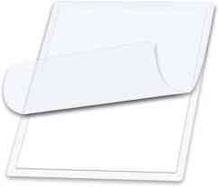 Pvc Clear Glossy, 2-flaps Pouch Film, Name Card Protect For Hot Laminator