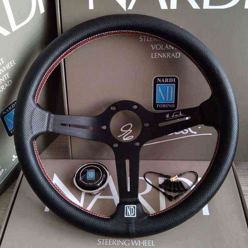 Leather Steering Wheel Racing Sports, Auto Pvc
