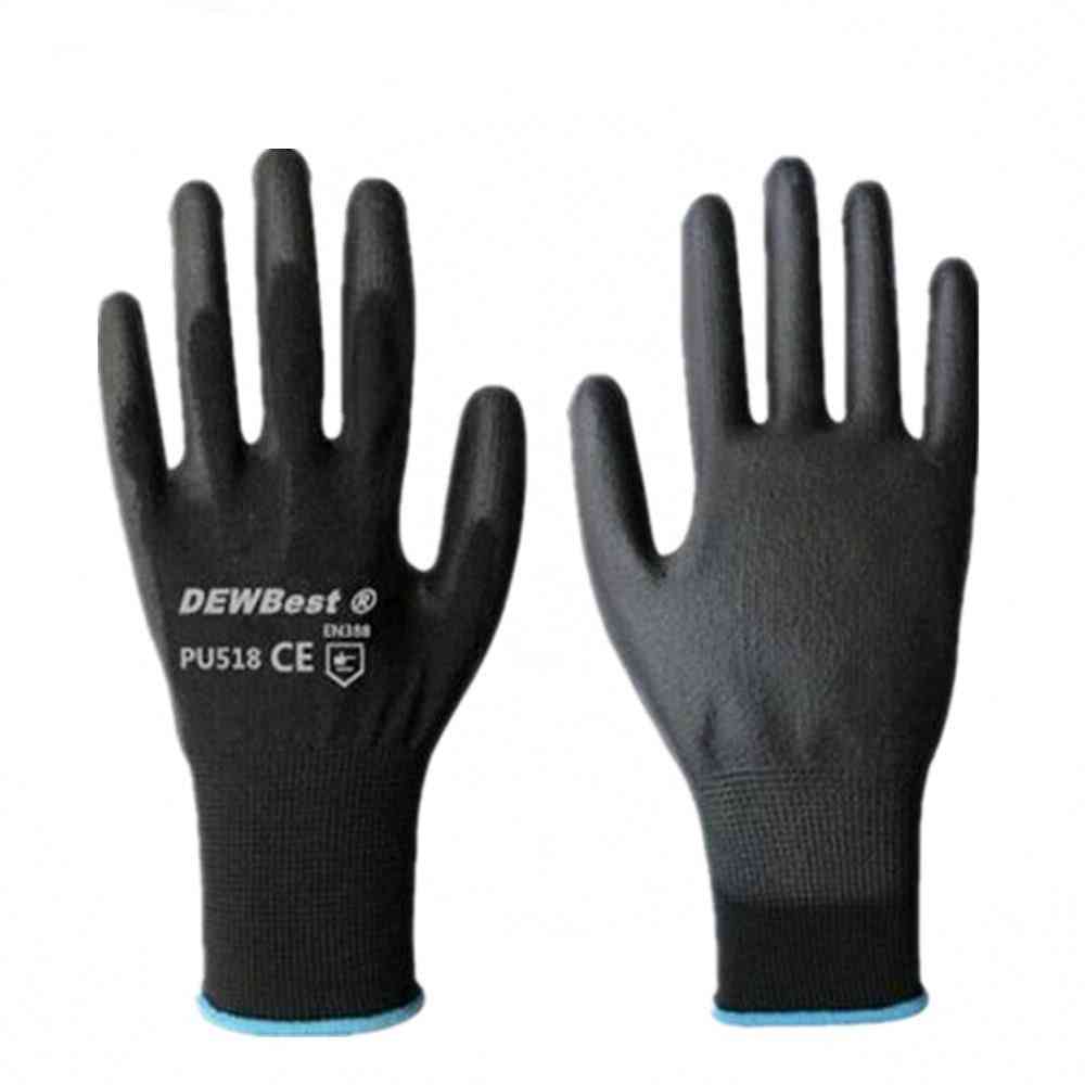 Delovne zaščitne rokavice za moške in ženske, prožne, poliestrske, najlonske varnostne delovne rokavice