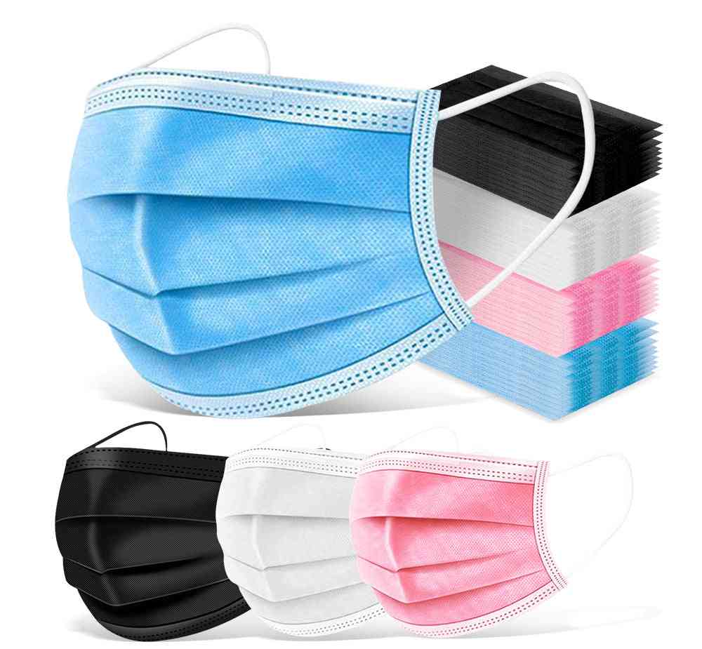 3-layers Disposable, Mouth Ear-loop, Cloth Non-woven, Face Masks