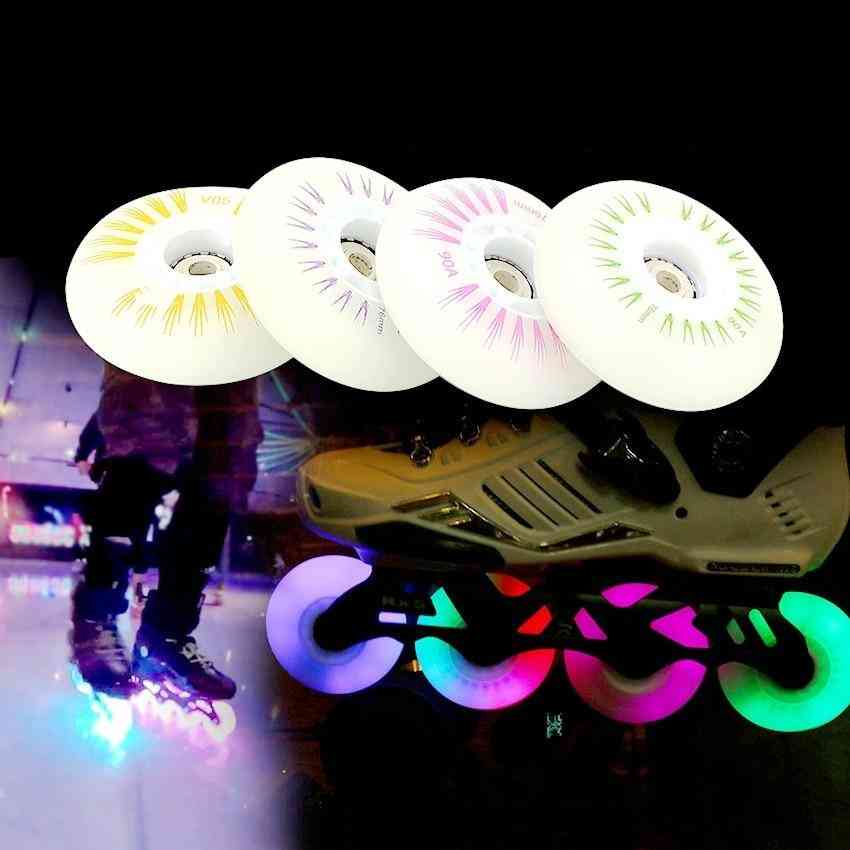 4pcs Inline Flash Roller Wheel Skate Led Light