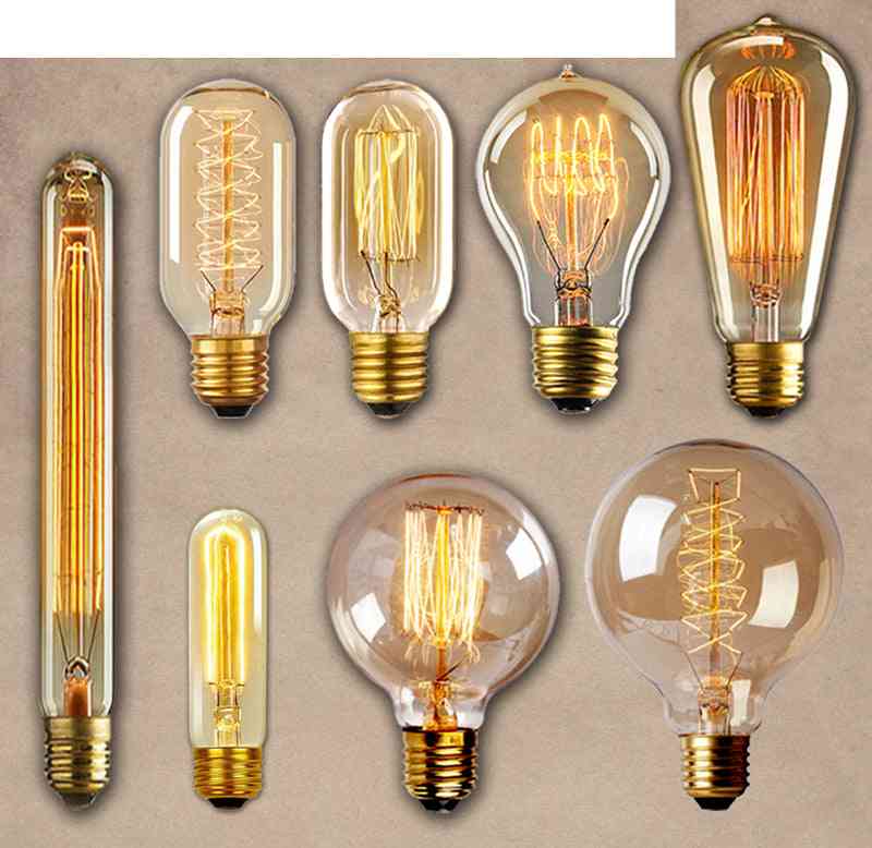 Stmievateľná žiarovka vintage edison, žiarovka edison
