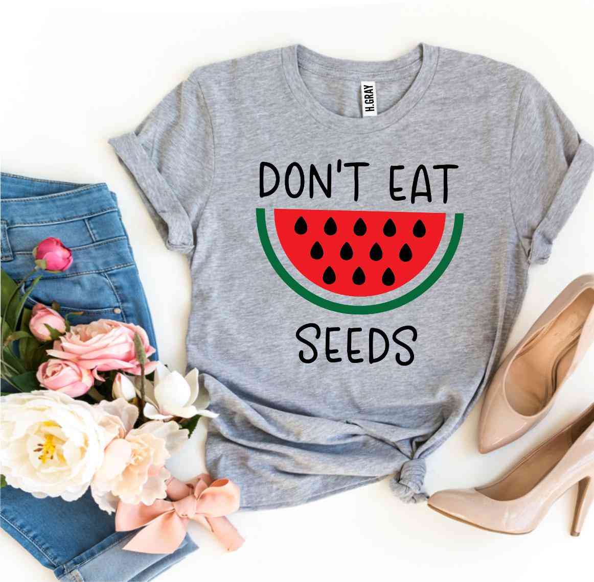 Nie jedz t-shirt z nadrukiem arbuza