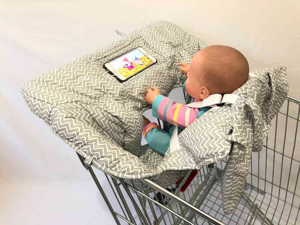 2in1 Baby Shopping Cart Cover With Cellphone Holder