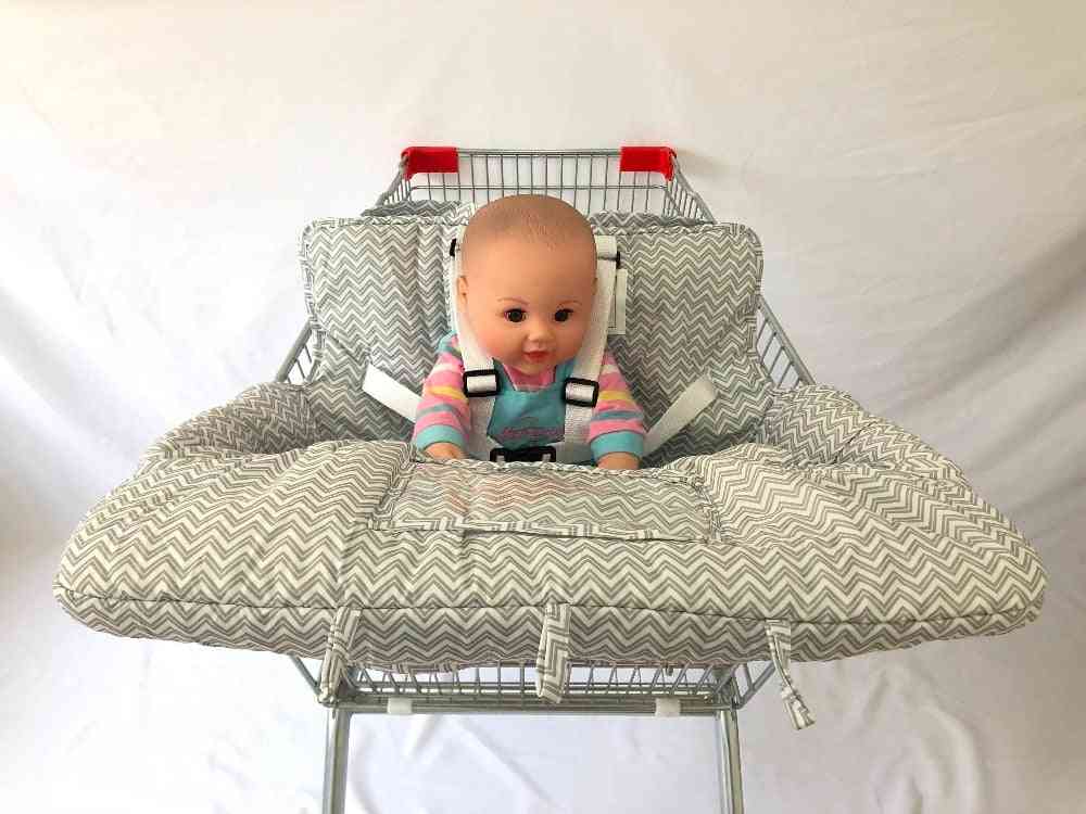 2in1 Baby Shopping Cart Cover With Cellphone Holder